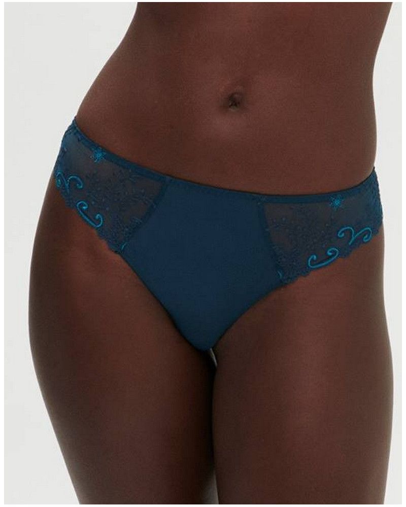 Thong Simone Pérèle Délice (Bleu Prestige)