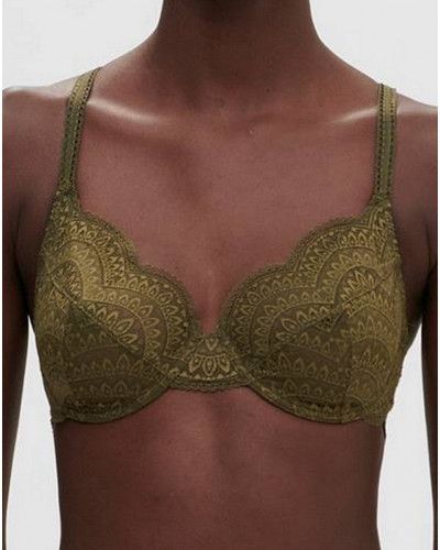 Soutien-gorge armatures Simone Pérèle Karma (Vert Aventure)