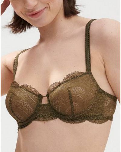 Soutien-gorge corbeille Simone Pérèle Karma (Vert Aventure)