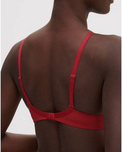 Plunging underwired bra Simone Pérèle Saga (Lipstick)