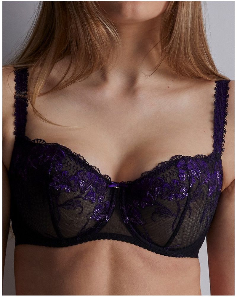 Sujetador con aros Aubade À Fleur de Toi (Dark Orchid)