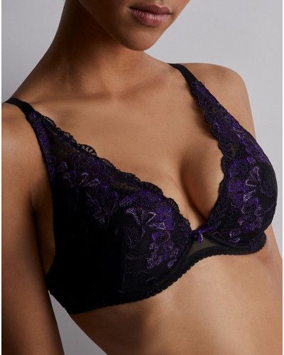 Plunge scarf bra Aubade À Fleur de Toi (Dark Orchid)