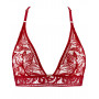 Triangle bralette Aubade Coeur à Corps (Rouge rebelle)