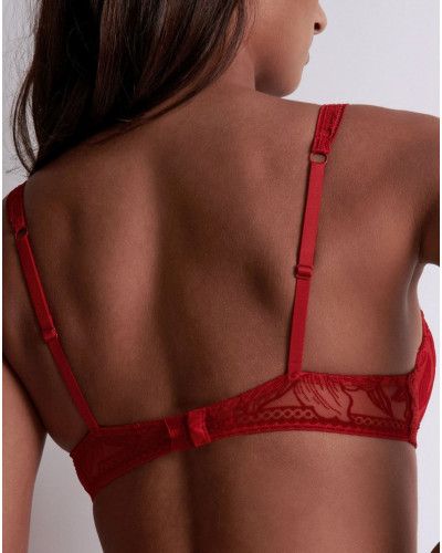 Plunge bra Aubade Coeur à Corps (Rouge rebelle)