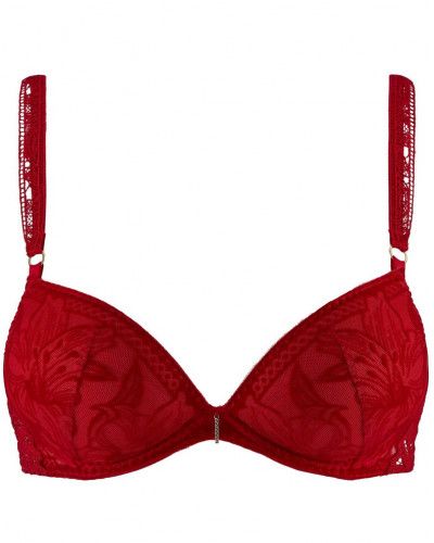 Plunge bra Aubade Coeur à Corps (Rouge rebelle)