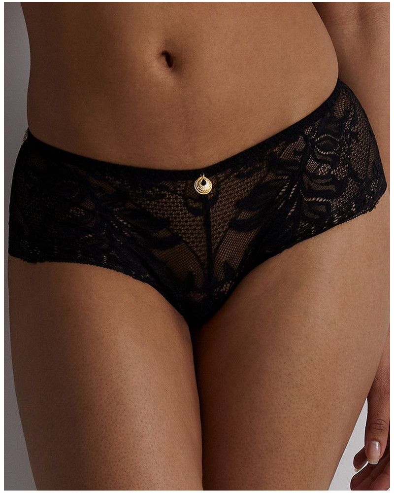 St Tropez panty Aubade Gold Pleasure (Black Light)