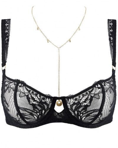Demi bra Aubade Gold Pleasure (Black Light)