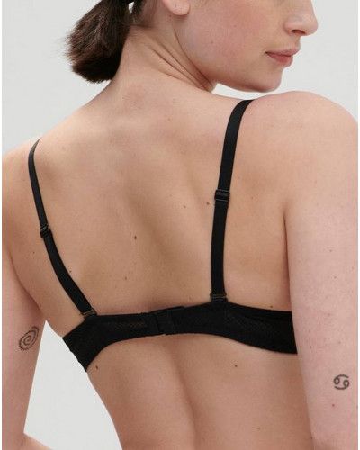 Soutien-gorge armatures plunge Simone Pérèle Dahlia (Noir Copper)
