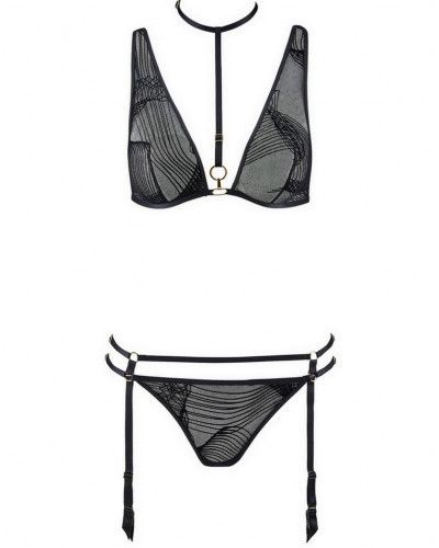 Conjunto de lencería Aubade Boîte à Désir Heat Wave (Negro)