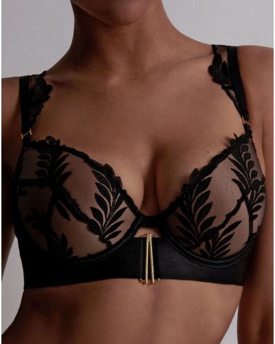 Plunge coque bra Aubade Queen of Shadow (Noir absolu)