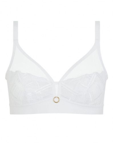 Sujetador sin aros Chantelle Graphic Support (Blanco)