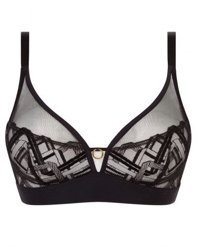 Sujetador sin aros Chantelle Graphic Support (Negro)