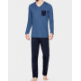 Pyjama long Eden Park H18 100% Coton (NB039)