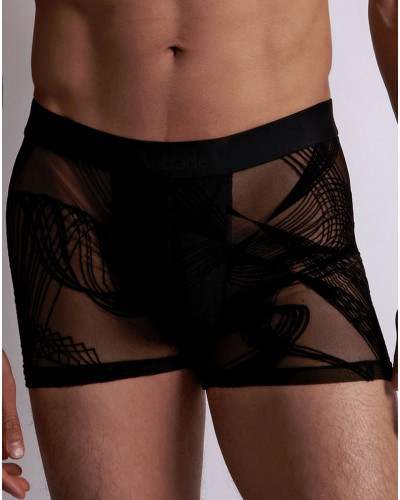 Boxer Aubade Men Waves (Black)