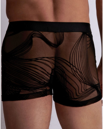 Boxer Aubade Men Waves (Negro)