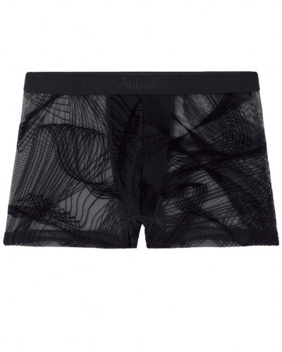 Boxer Aubade Men Waves (Black)