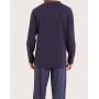 Pijama largo Eminence 100% Coton (Marine)