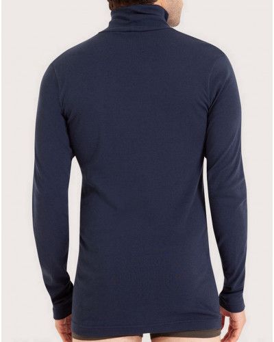 Eminence turtleneck T-shirt 100% cotton (Marine)