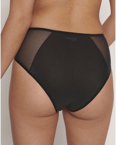 Culotte taille haute Sloggi Soft Adapt (Noir)