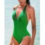 One-piece swimsuit seduction back plunge Lise Charmel Ajourage Couture (Anis Ajourage)