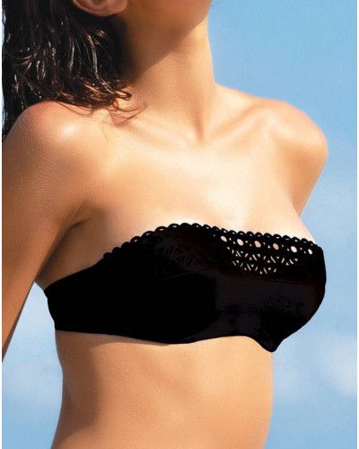 Padded Bath Bandeau Bra Lise Charmel Ajourage Couture (Black)