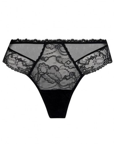 Thong Lise Charmel Féérie Couture (Black)