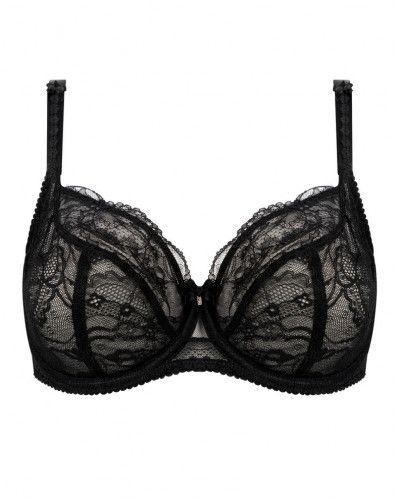 Sujetador corbeille fitting Lise Charmel Féérie Couture (Negro)