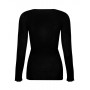 Camiseta mangas largas lana y seda Lise Charmel Plaisir Caresse (Negro)