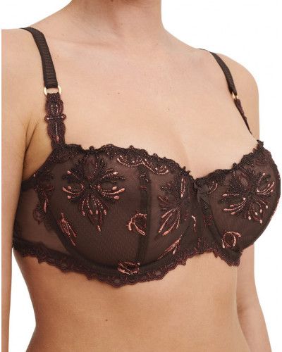 Demi bra Chantelle Champs-Elysées (Glossy Brown)