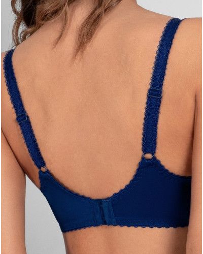 Underwired low-necked bra Empreinte Gaby (Saphir)