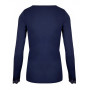 Tee shirt manches longues col en V Antigel Simply Perfect (Bleu Purple)