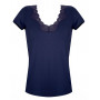 T-shirt manches courtes Antigel Simply Perfect (Bleu Purple)