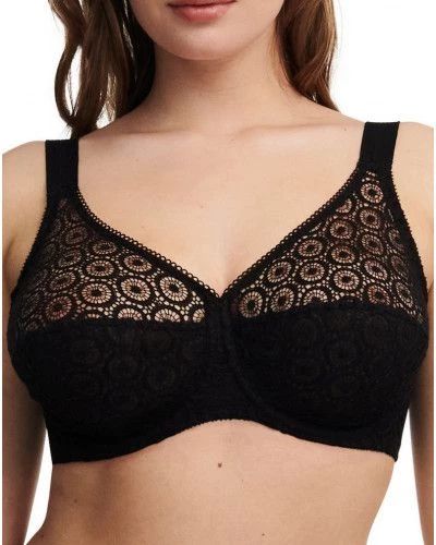Soutien-Gorge à Armatures Chantelle Fête (Noir)
