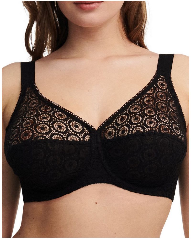 Soutien-Gorge à Armatures Chantelle Fête (Noir)