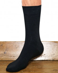 Men socks Maison Broussaud Permanent uni (Black)