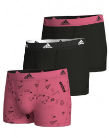 Pack of 3 Boxers Adidas Active Flex Cotton (Rose/Noir/Noir)