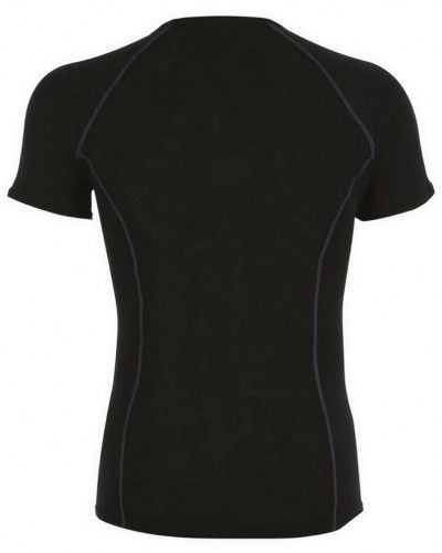 Short-sleeved round-neck T-shirt Athéna (Black)