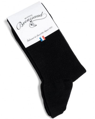 Chaussettes homme en coton Maison Broussaud Les non-comprimantes (Noir)