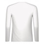 T-shirt manche longue col V Éminence 100 % coton Premium (Blanc)