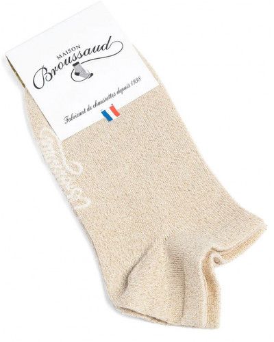 Calcetines de algodón para mujer Maison Broussaud Les invisibles (Dorée)