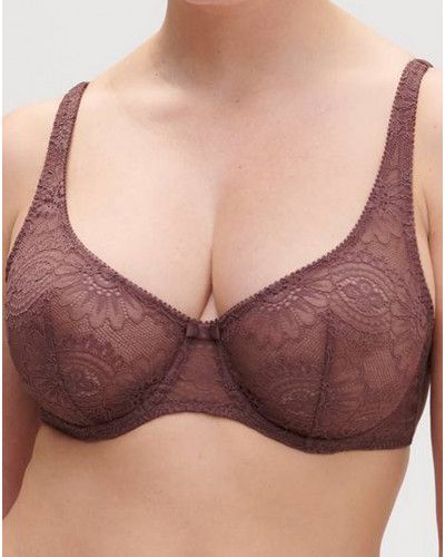 Neckline underwired bra Simone Pérèle Emblème (Byzantin)