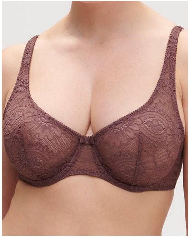 Neckline underwired bra Simone Pérèle Emblème (Byzantin)