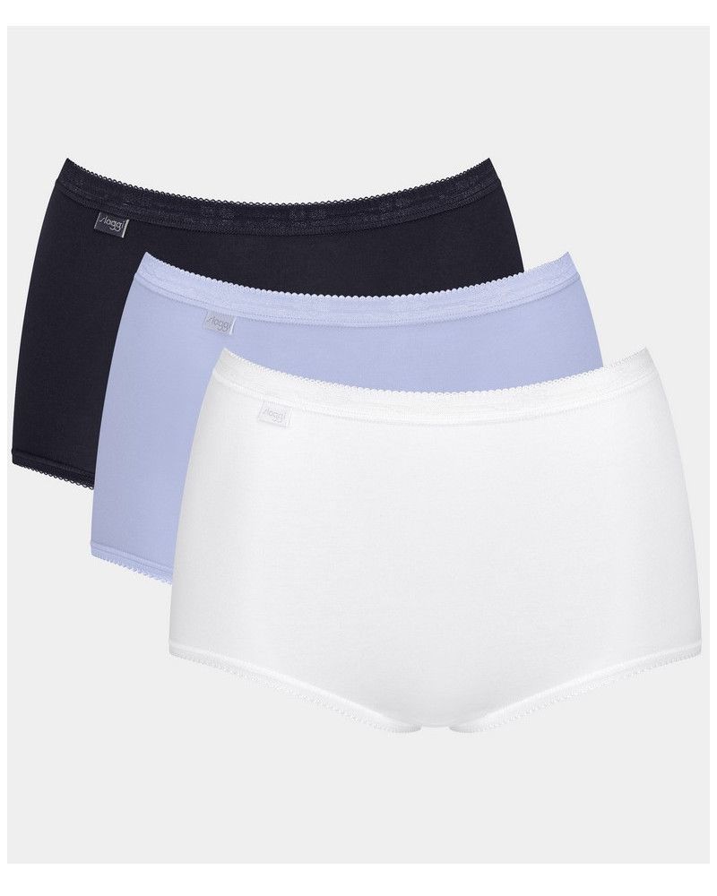 Maxi Brief Sloggi Basic + (Pack of 3) (Noir/lilas/blanc)