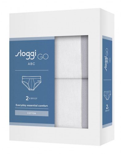 Brief Sloggi Men GO ABC (Set of 2) (White)