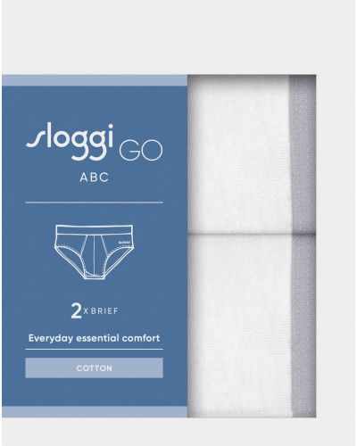 Brief Sloggi Men GO ABC (Set of 2) (White)