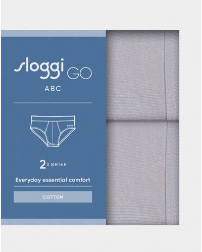 Brief Sloggi Men GO ABC (Set of 2) (Platinum)