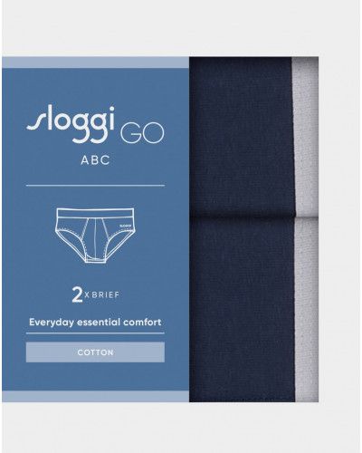 Brief Sloggi Men GO ABC (Set of 2) (Navy)