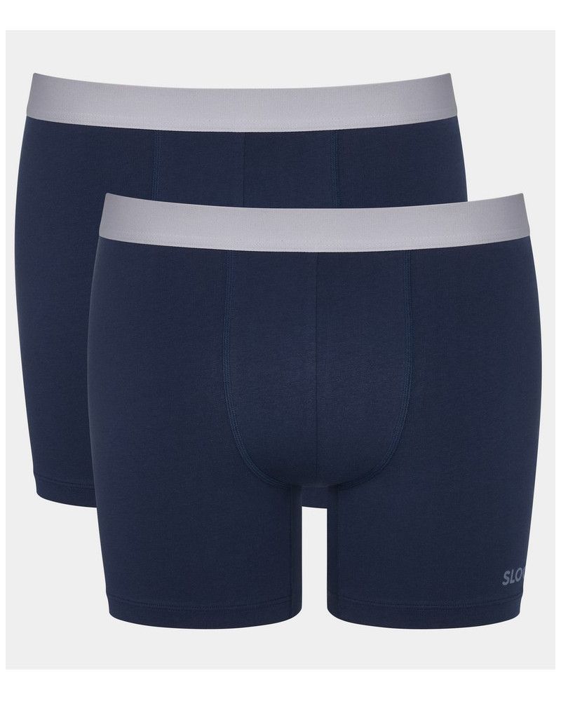 Sloggi Midi (Lot De 2) - Slip Homme 92% Coton - Confortable Et Respirant - Taille Normal