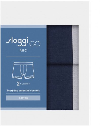 Boxers longs Sloggi Men GO ABC (Lot de 2) (Navy)