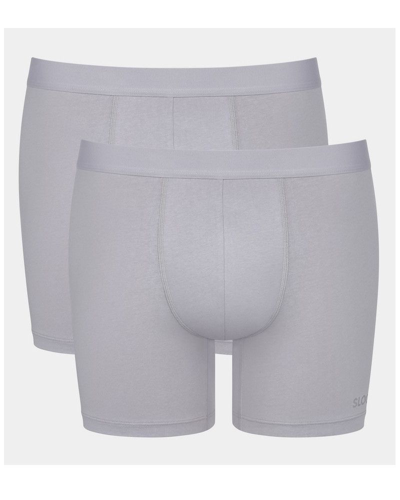 Long Boxers Sloggi Men GO ABC (Set of 2) (Platinum)